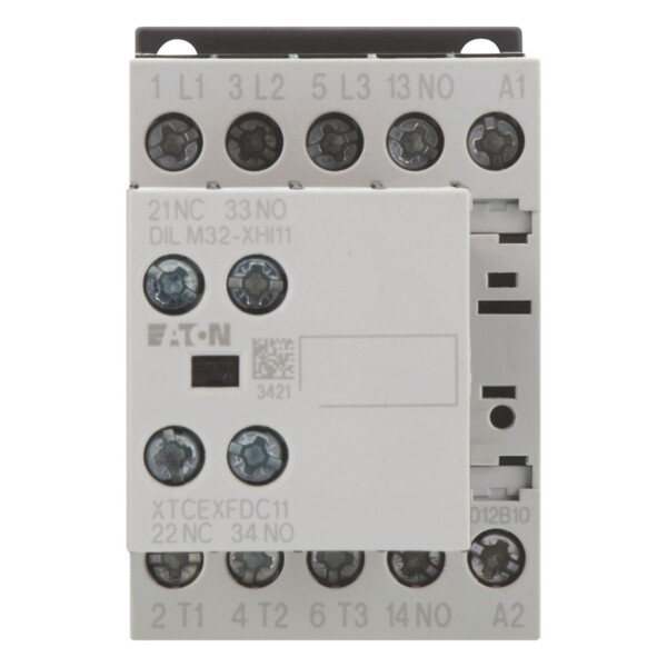 Contacteur de puissance, 3p+2f+1o, 5.5kw/400v/ac3 (DILM12-21(230V50HZ,240V60HZ)) - Eaton - 276900