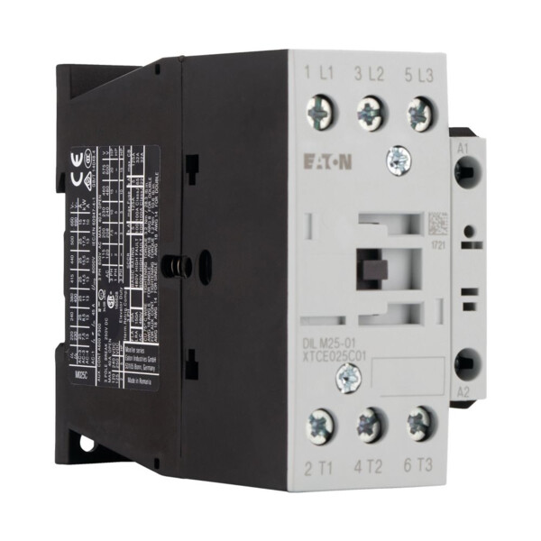 Contacteur de puissance, 3p+1o, 11kw/400v/ac3 (DILM25-01(400V50HZ,440V60HZ)) - Eaton - 277166