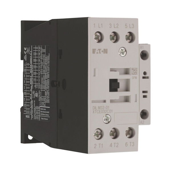 Contacteur de puissance, 3p+1o, 15kw/400v/ac3 (DILM32-01(24V50/60HZ)) - Eaton - 277296