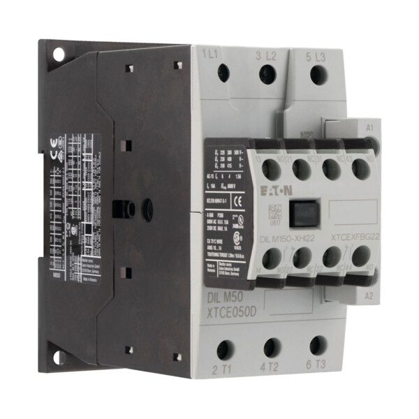 Contacteur de puissance, 3p+2f+2o, 22kw/400v/ac3 (DILM50-22(230V50HZ,240V60HZ)) - Eaton - 277862