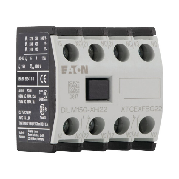 Module de contacts auxiliaires, 2f+2o (DILM150-XHI22) - Eaton - 277950