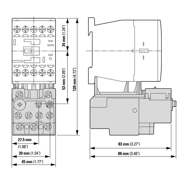 Relais thermique, 0,6-1a, 1f+1o (ZB12-1) - Eaton - 278435