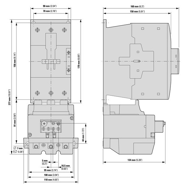 Relais thermique, 95-125a, 1f+1o (ZB150-125) - Eaton - 278465