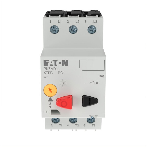 Disjoncteur moteur, 3p, ir= 1-1.6a (PKZM01-1,6) - Eaton - 278480