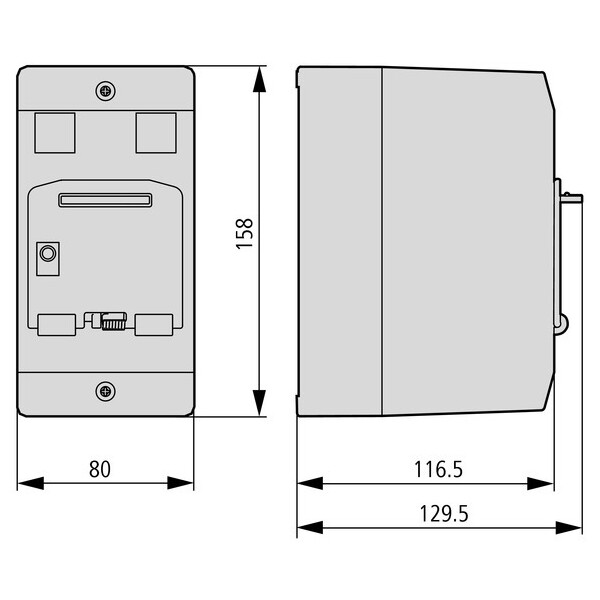 Coffret isolant, pour pkz01, +dispositif de cadenassage jaune (CI-PKZ01-SVB) - Eaton - 281405