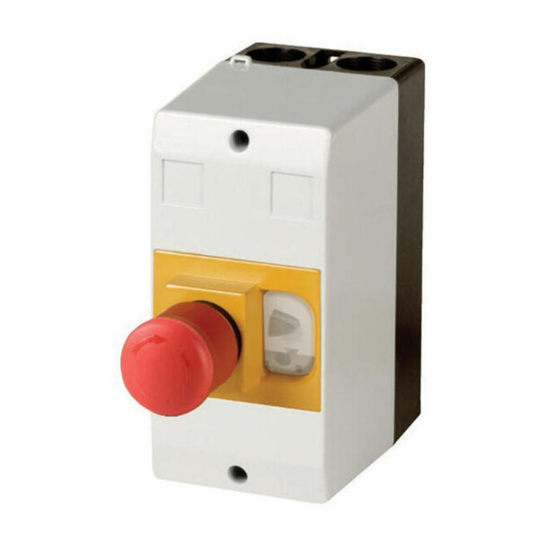 Coffret isolant, ip65, +bouton coup-de-poing d'arrêt d'urgence, pour pkz01 (CI-PKZ01-PVT) - Eaton - 281406