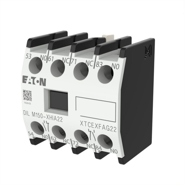 Module de contacts auxiliaires, 2f+2o, montage en saillie, borne à boulon (DILM150-XHIA22) - Eaton - 283464