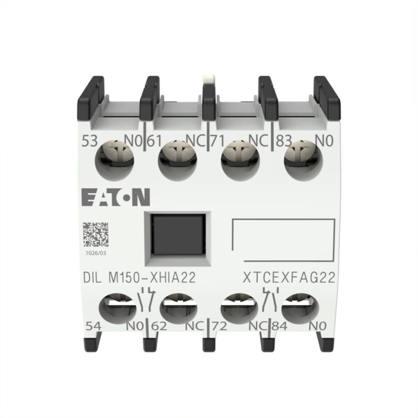 Module de contacts auxiliaires, 2f+2o, montage en saillie, borne à boulon (DILM150-XHIA22) - Eaton - 283464