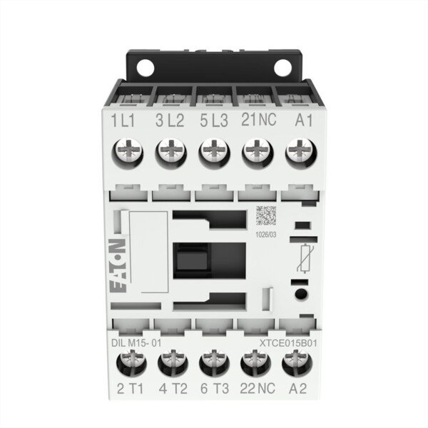 Contacteur de puissance, 3p+1o, 7.5kw/400v/ac3 (DILM15-01(230V50HZ,240V60HZ)) - Eaton - 290093