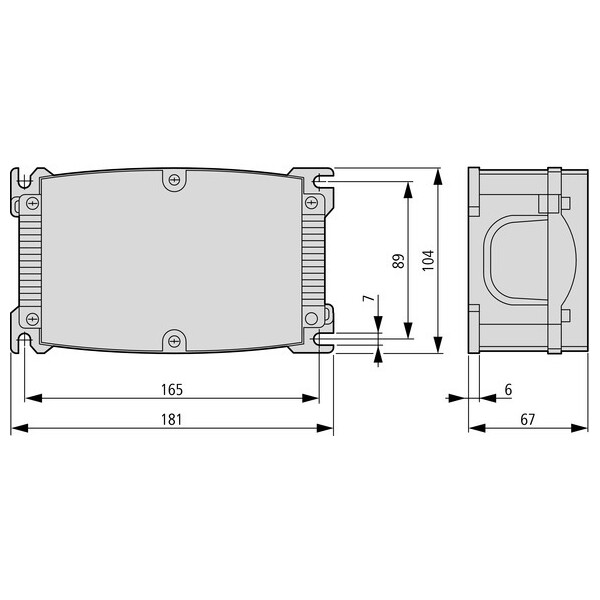 Boîte de dérivation réseau, 5 x 1,5 - 6 qmm, ip65 (ra-c4-pb65) - Eaton - 116905