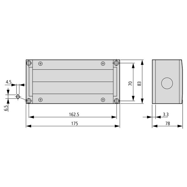 Module d'alimentation, 3 x câble plat, 2 x conducteur rond (ra-c1-vm-7) - Eaton - 264244