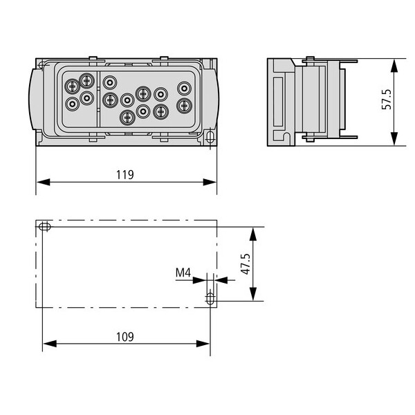 Dérivation pour câble plat, pour 400 vac, +24 vdc (ra-c1-plf) - Eaton - 290188