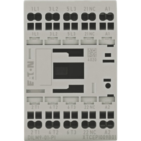 Contacteur de puissance, 3, 380 v 400 v 4 kw, 1 o, 24 v dc, bornes push-in (dilm9-01(24vdc)-pi) - Eaton - 199238