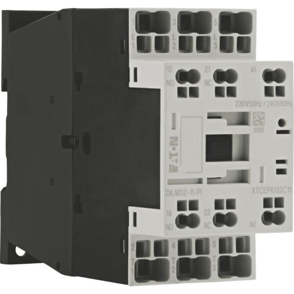 Contacteur puissance,380-400v 15kw, 1f1o 42v 50hz, 48v 60hz, bornes push-in (dilm32-11(42v50hz,48v60hz)-pi) - Eaton - 199292