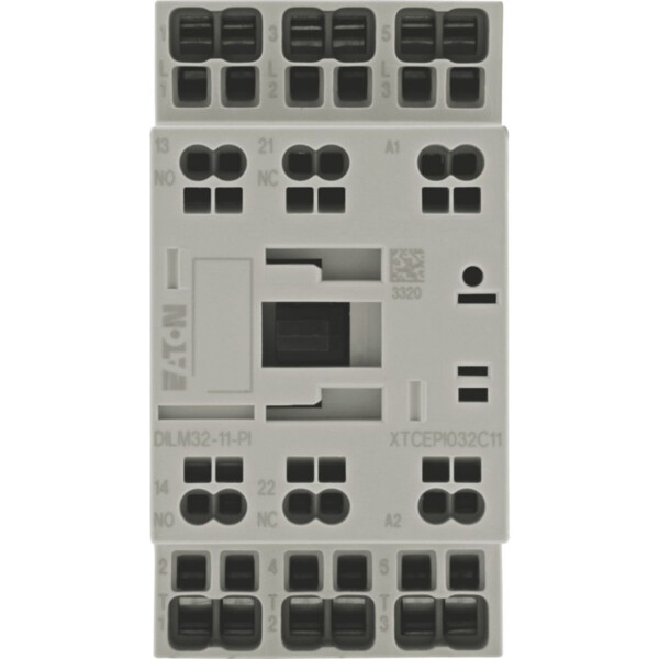 Contacteur puissance,380-400v 15kw, 1f1o rdc 24: 24-27v dc, bornes push-in (dilm32-11(rdc24)-pi) - Eaton - 199293