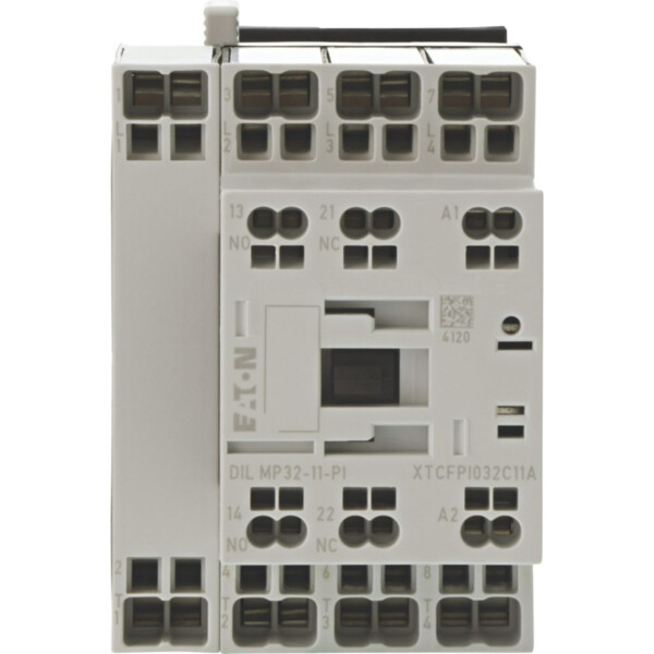 Contacteur puissance, 4, ac-1: 32 a, 1 f, 1 o, rdc 24: 24-27v dc, bornes push-in (dilmp32-11(rdc24)-pi) - Eaton - 199303