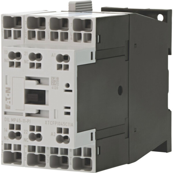 Contacteur puissance, 4, ac-1: 45 a, 1 f, 1 o, 24 v 50/60 hz, bornes push-in (dilmp45-11(24v50/60hz)-pi) - Eaton - 199306