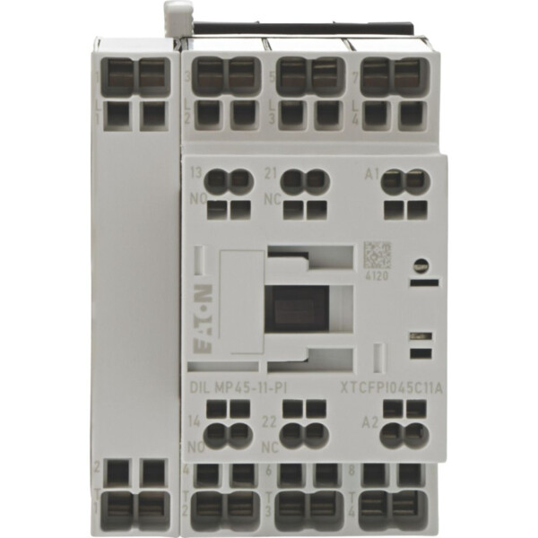 Contacteur puissance, 4, ac-1: 45 a, 1 f, 1 o, 24 v 50/60 hz, bornes push-in (dilmp45-11(24v50/60hz)-pi) - Eaton - 199306