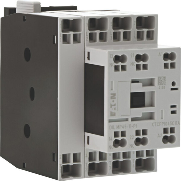 Contacteur puissance, 4, ac-1: 45 a, 1 f, 1 o, 24 v 50/60 hz, bornes push-in (dilmp45-11(24v50/60hz)-pi) - Eaton - 199306