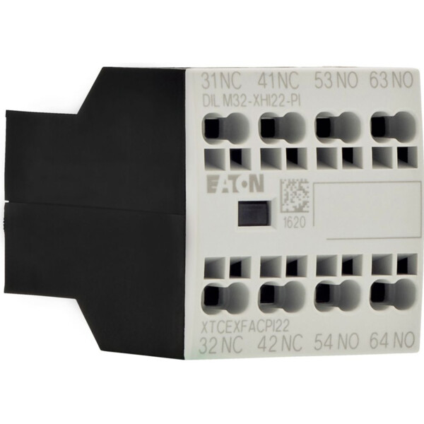Contacts auxiliaires, 4, ith= 16 a, 2 f, 2 o, bornes push-in, dilm7-dilm38 (dilm32-xhi22-pi) - Eaton - 199311