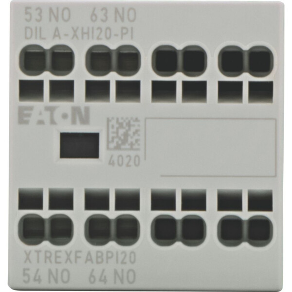 Contacts auxiliaires, 2 pôles, 2 f, bornes push-in, dila, dilm7-dilm38 (dila-xhi20-pi) - Eaton - 199313
