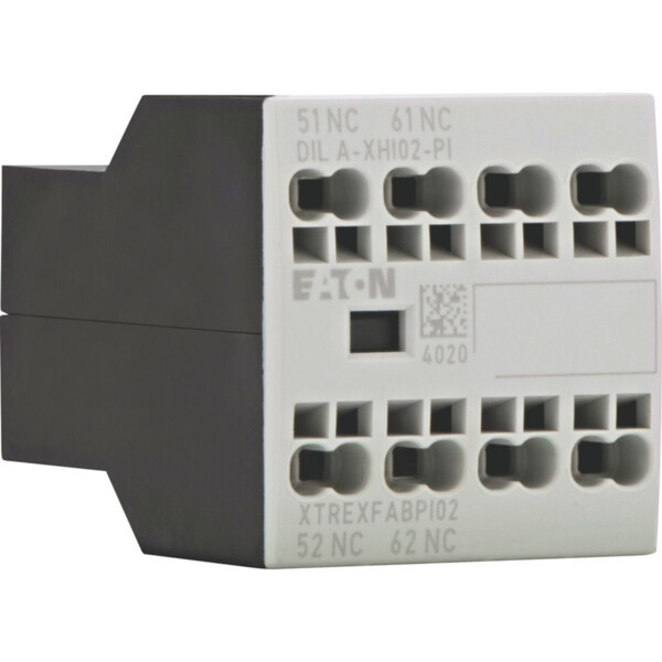 Contacts auxiliaires, 2 pôles, 2 o, bornes push-in, dila, dilm7-dilm38 (dila-xhi02-pi) - Eaton - 199315