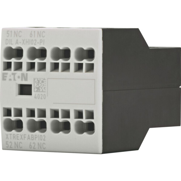 Contacts auxiliaires, 2 pôles, 2 o, bornes push-in, dila, dilm7-dilm38 (dila-xhi02-pi) - Eaton - 199315