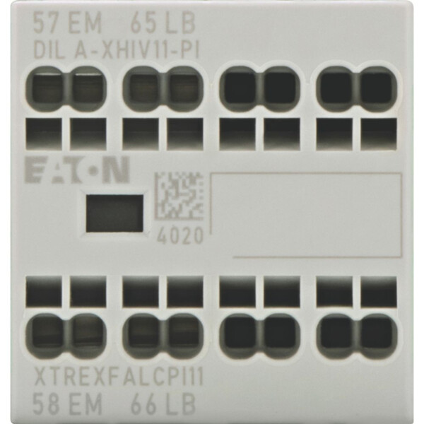 Contacts auxiliaires, 2 pôles, 1fa, 1or, bornes push-in, dila, dilm7-dilm38 (dila-xhiv11-pi) - Eaton - 199316