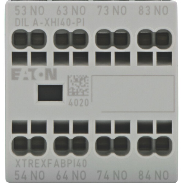 Contacts auxiliaires, 4, ith= 16 a, 4 f, bornes push-in, dila, dilm7-dilm38 (dila-xhi40-pi) - Eaton - 199317