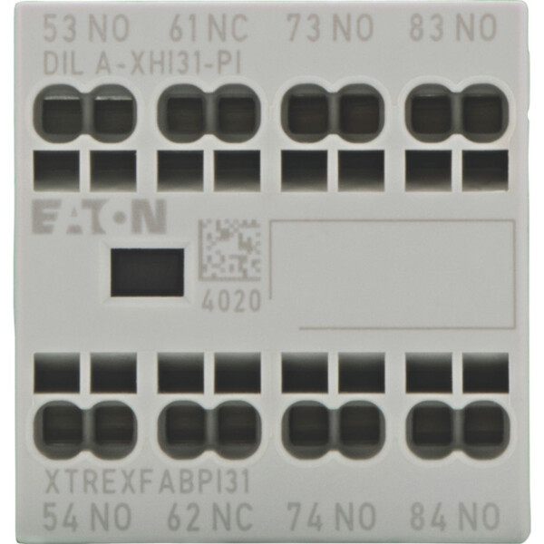 Contacts auxiliaires, 4, ith= 16 a, 3 f, 1 o, bornes push-in, dila, dilm7-dilm38 (dila-xhi31-pi) - Eaton - 199318