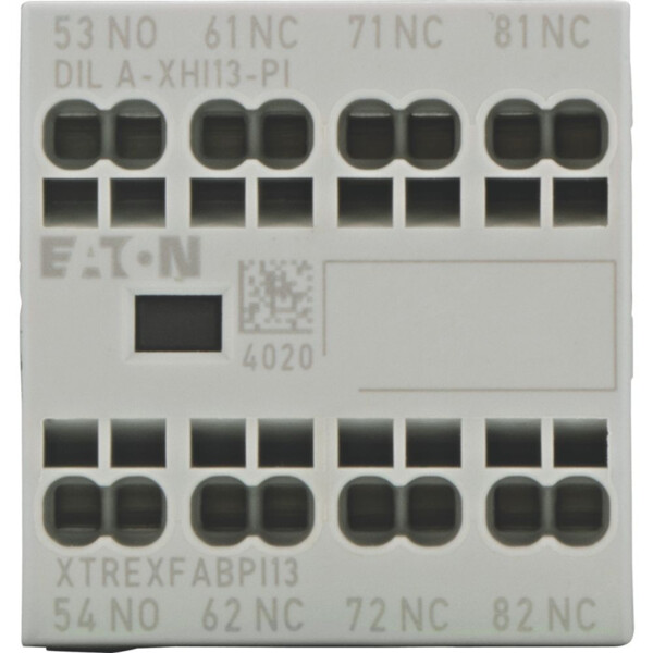 Contacts auxiliaires, 4, ith= 16 a, 1 f, 3 o, bornes push-in, dila, dilm7-dilm38 (dila-xhi13-pi) - Eaton - 199320