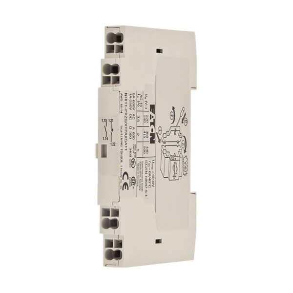 Contact auxiliaire normal, 1 f, 1 o, bornes push-in (nhi11-pkz0-pi) - Eaton - 199328