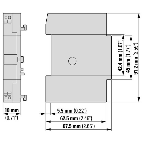 Déclencheurs à manque de tension pkz0(4), pke, ac, 240 v 50 hz, bornes push-in (u-pkz0(240v50hz)-pi) - Eaton - 199335