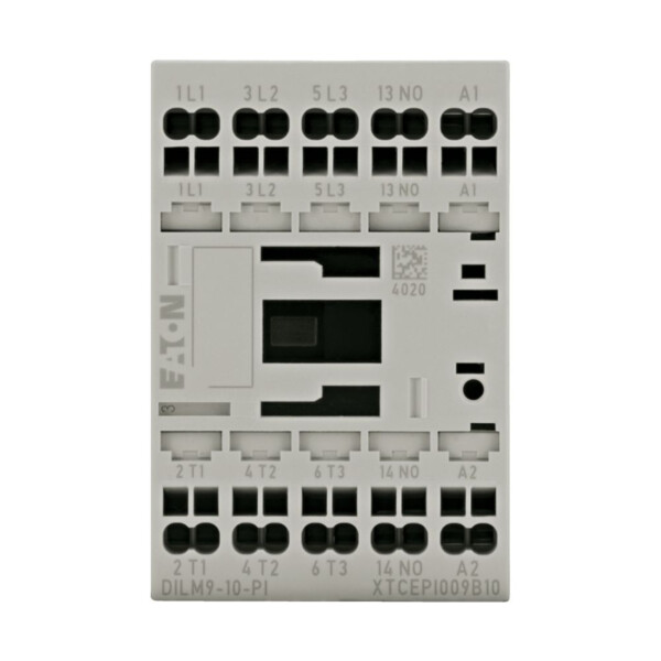 Contacteur puissance, 3, 380 v 400 v 4 kw, 1 f, 220 v 50/60 hz, bornes push-in (dilm9-10(220v50/60hz)-pi) - Eaton - 199647