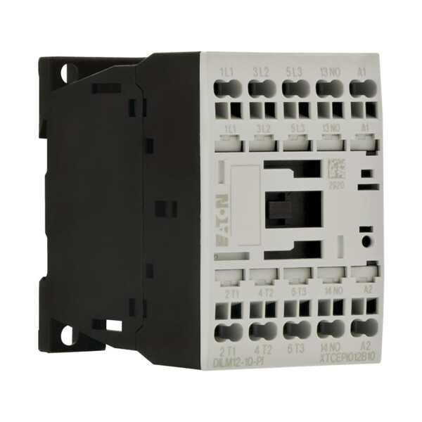 Contacteur puissance, 3, 380v 400v 5.5kw, 1 f, 230v 50/60hz, bornes push-in (dilm12-10(230v50/60hz)-pi) - Eaton - 199650