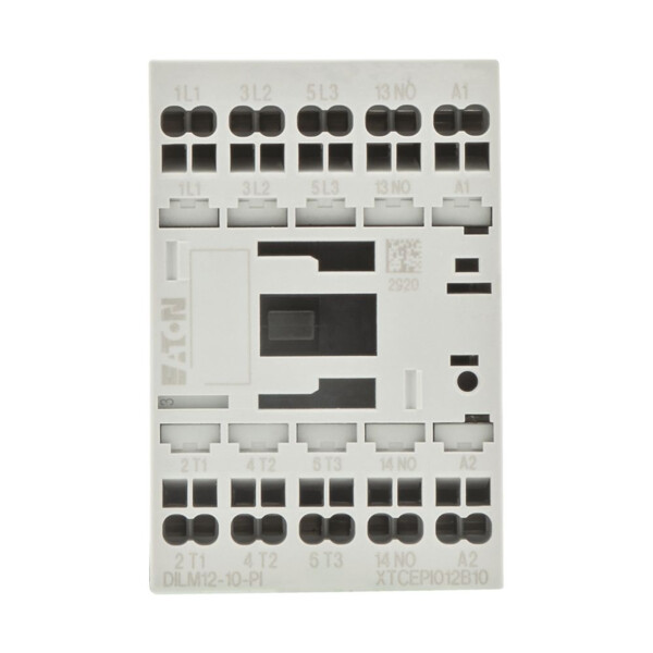 Contacteur puissance, 3, 380v 400v 5.5kw, 1 f, 230v 50/60hz, bornes push-in (dilm12-10(230v50/60hz)-pi) - Eaton - 199650