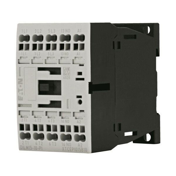 Contacteur puissance, 3, 380v 400v 7.5kw, 1 f, 230v 50/60hz, bornes push-in (dilm15-10(230v50/60hz)-pi) - Eaton - 199654