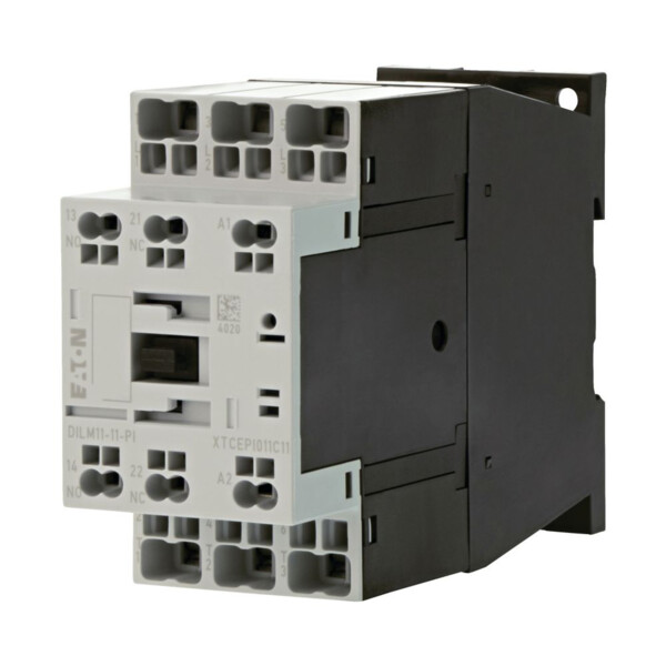 Contacteur puissance, 3, 380v 400v 4kw, 1 f, 1 o, 230v 50/60hz, bornes push-in (dilm11-11(230v50/60hz)-pi) - Eaton - 199662