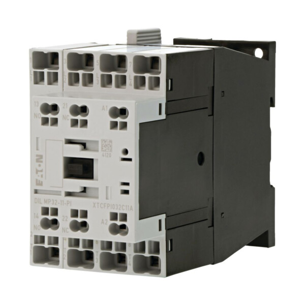 Contacteur puissance, 4, ac-1: 32 a, 1 f, 1 o, 230 v 50/60 hz, bornes push-in (dilmp32-11(230v50/60hz)-pi) - Eaton - 199674