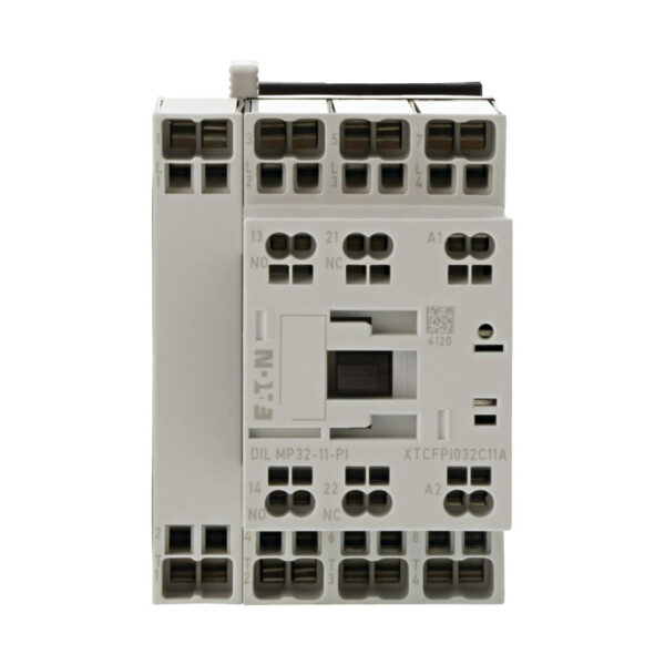 Contacteur puissance, 4, ac-1: 32 a, 1 f, 1 o, 220 v 50/60 hz, bornes push-in (dilmp32-11(220v50/60hz)-pi) - Eaton - 199675