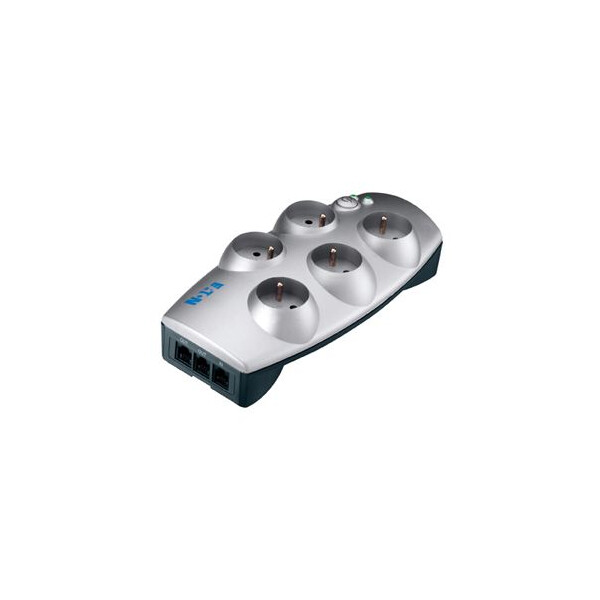 Multiprise Parafoudre 5 Puits Français Protection Box Eaton – avec Protection Téléphone - Eaton - 66711
