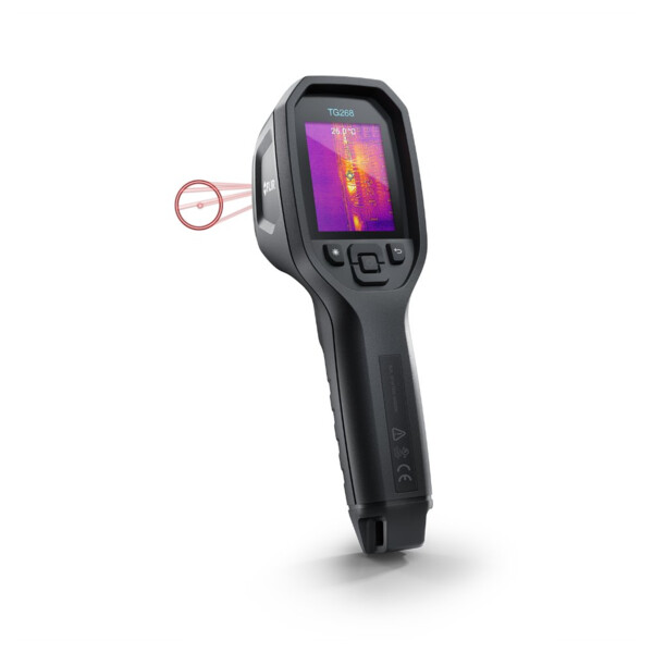 Caméra thermique infrarouge 24:1 avec laser Bullseye et thermocouple de type K - Elcontrol - TG268