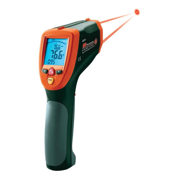 Thermomètre infrarouge à double faisceau laser 30:1, 1000°C. - Elcontrol - 42512