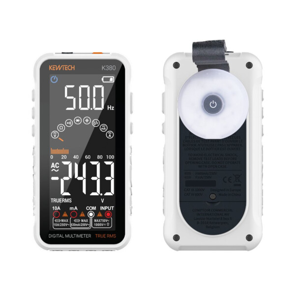 Multimètre numérique TRMS professionnel 1000V CatIV 600V - Elcontrol - K380