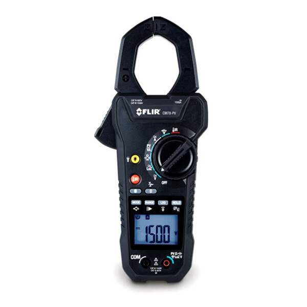 Pince ampèremétrique PV CAT III 1500V courant CA/CC 1000A TRMS - Elcontrol - CM78PV
