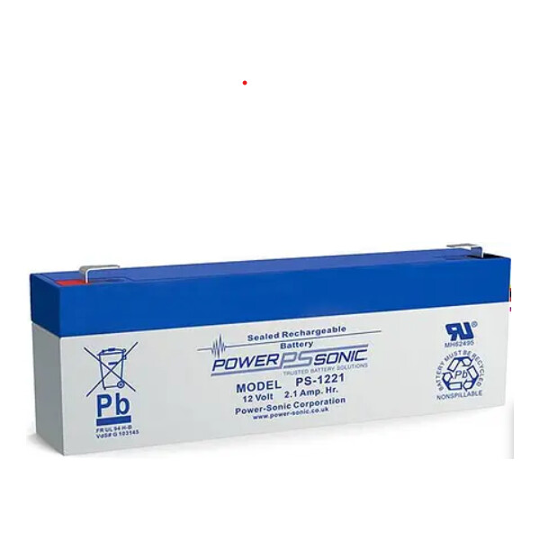 Batterie Powersonic  7Ah 12V pour les systèmes intrusions - Elkron - UPS1221GB