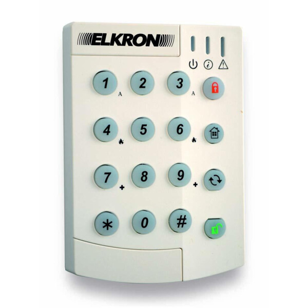 Clavier de commande sans fil radio  pour les systèmes intrusions - Elkron - UKP200