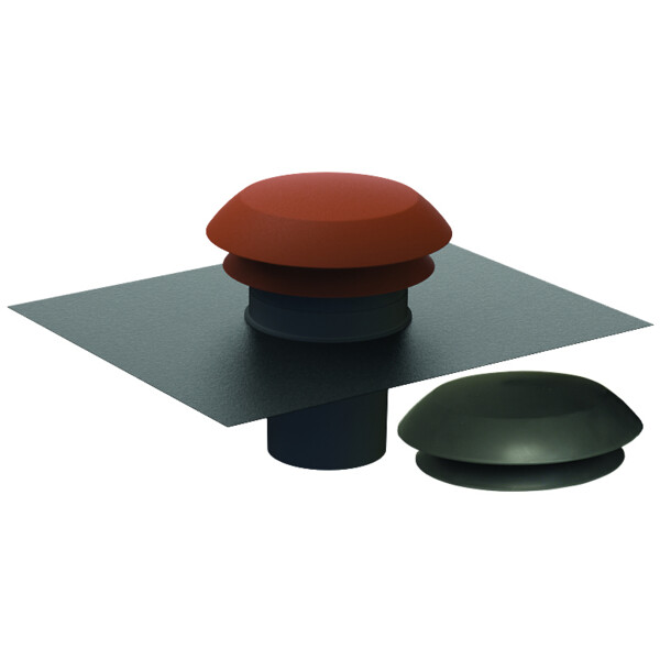 Chapeau de Toiture Plastique ø 125 mm Couleur Tuile/Ardoise Eoliance Habitat - Eoliance Habitat - 000700