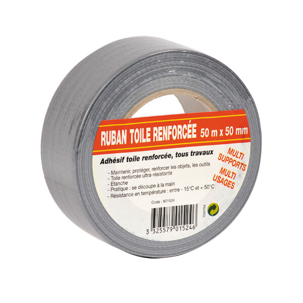 Ruban adhésif Eoliance RTO50 en toile largueur 50mm Rouleau de 50m - Eoliance Habitat - 901524