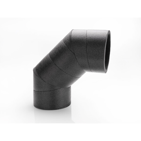 Coude PE 90°Eoliance en polyéthylène D150mm gris - Eoliance Habitat - 913175